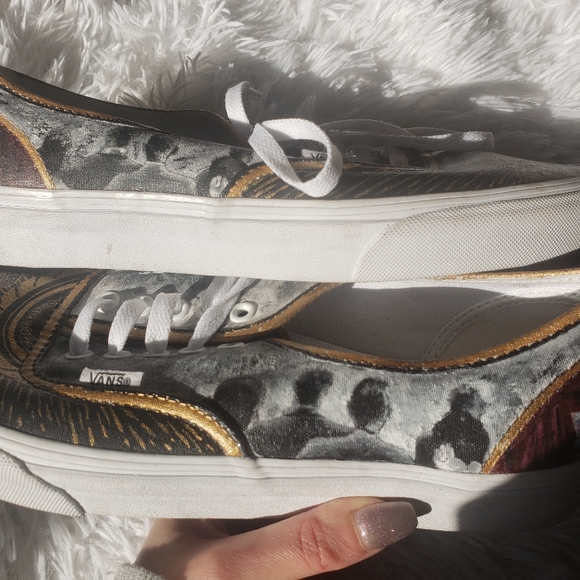 Hand Painted Fall Out Boy Cork Tree Vans - Picture 6 of 8